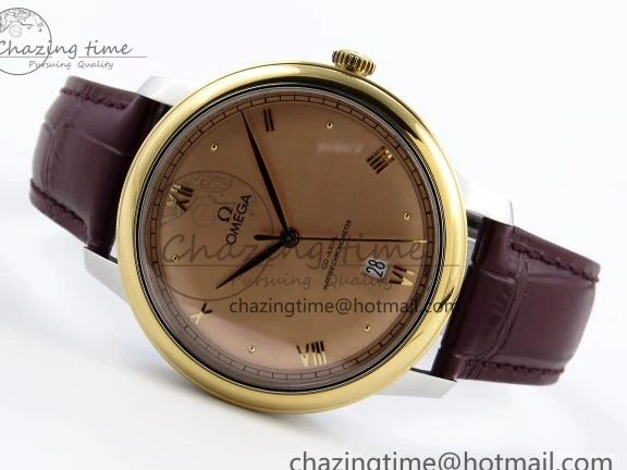 0415 De Ville Date YG MKF 1:1 Best Edition Brown Dial Roman Marker on Brown Leather Strap A OdorResistant 7751